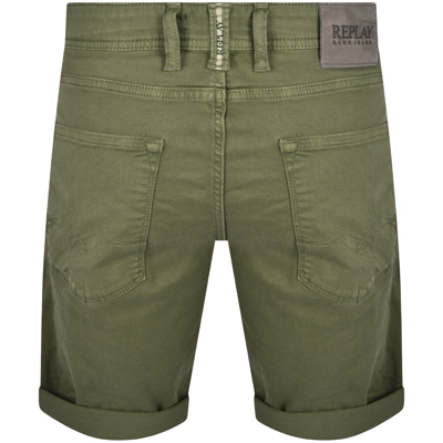 Shop Replay Rbj 901 Shorts Green