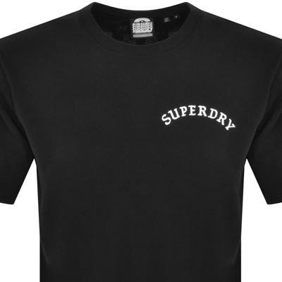 Shop Superdry Short Sleeved Tattoo T Shirt Black