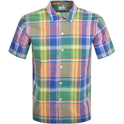 Shop Paul Smith Casual Fit Short Sleeved Shirt Green