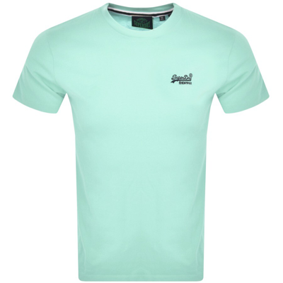Shop Superdry Short Sleeved T Shirt Green