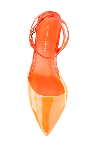 Shop Fashion To Figure Jacki Ankle Strap Pump In Orange