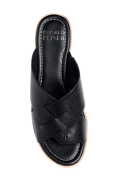 Shop Donald Pliner Wedge Platform Sandal In Black