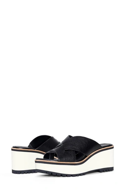 Donald Pliner Wedge Platform Sandal In Black