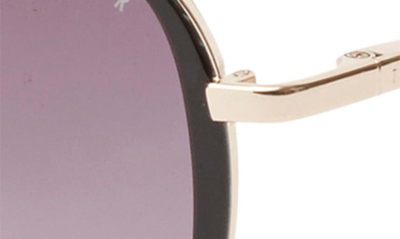 Ted Baker 58mm Full Rim Aviator Sunglasses In Gold