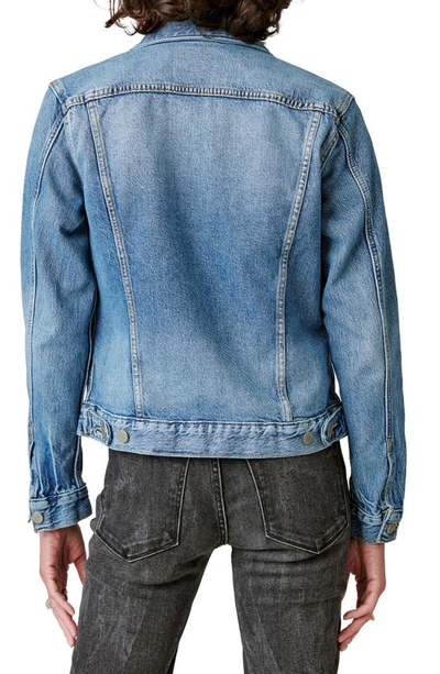 Shop Lucky Brand Tomboy Denim Trucker Jacket In Density