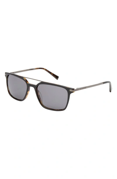 Shop Ted Baker 56mm Polarized Square Sunglasses In Black