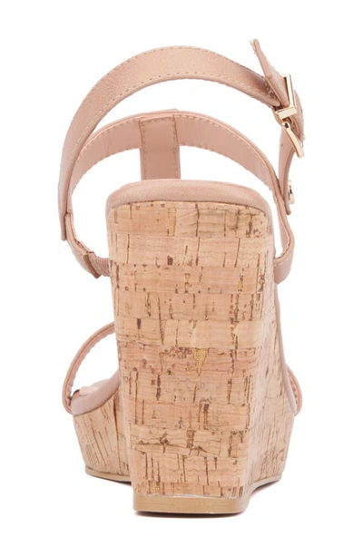 New York And Company Aimee Wedge Sandal In Beige