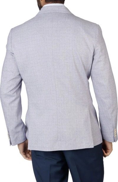 Tailorbyrd Modern Fit Mini Shadow Plaid Sport Coat In Amethyst