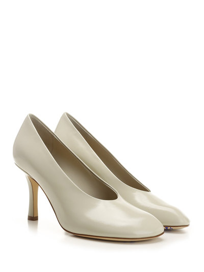 Shop Burberry Baby Pump In White