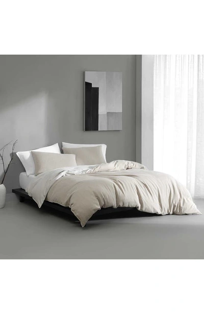 Shop Calvin Klein Reversible Tencel® Lyocell Duvet Cover & Sham Set In Beige/ Tan