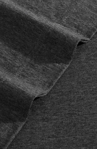 Calvin Klein Modern Cotton Blend Melange Jersey 4 Piece Sheet Set, Queen In Grey