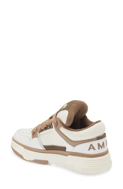 Shop Amiri Ma-1 Platform Sneaker In White Brown