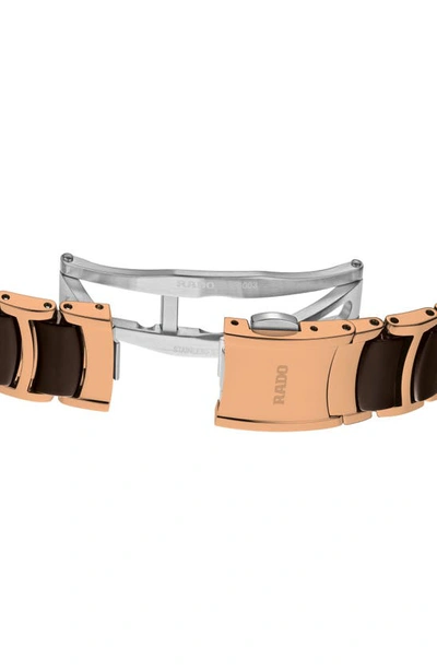 Rado Centrix Diamond Bracelet Watch, 30.5mm In Brown