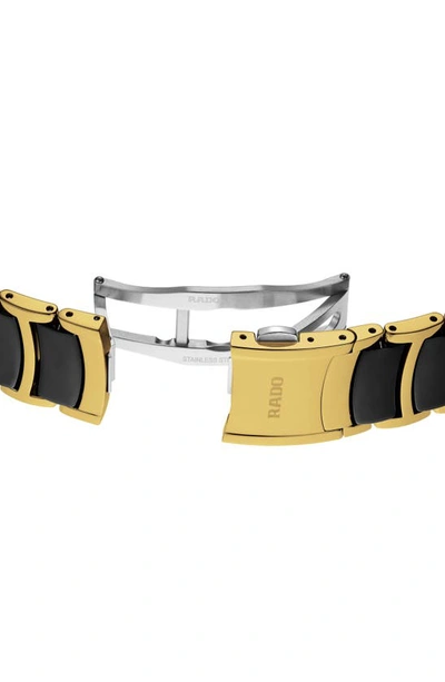 Shop Rado Centrix Diamond Bracelet Watch, 39.5mm In Black