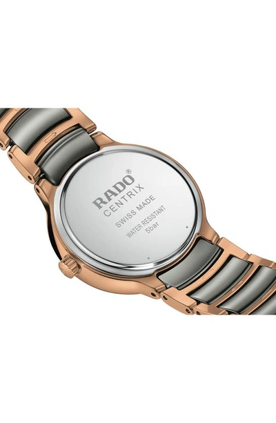Shop Rado Centrix Bracelet Watch, 30.5mm In Silverhite