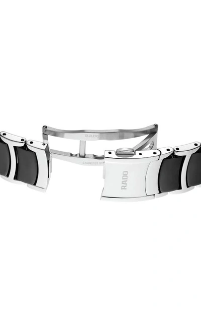Rado Centrix Diamond Bracelet Watch, 39.5mm In Black