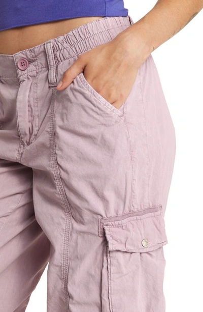 Shop Bdg Urban Outfitters Y2k Cotton Cargo Pants In Lilac