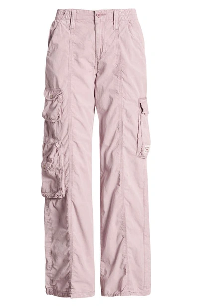Shop Bdg Urban Outfitters Y2k Cotton Cargo Pants In Lilac