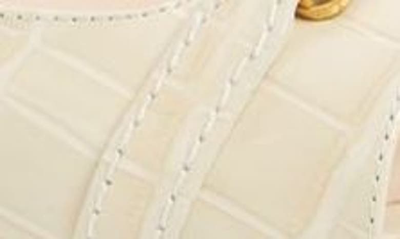 Shop Tom Ford Chain Detail Croc Embossed Slide Sandal In Ivory