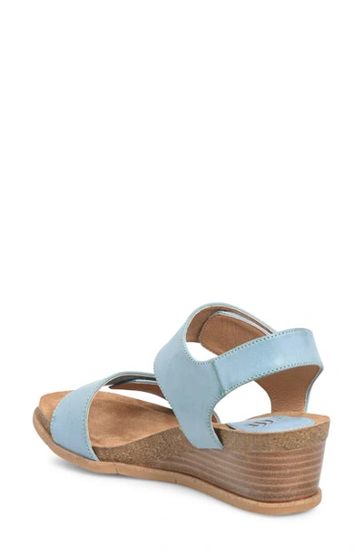 Shop Söfft Verdi Ii Wedge Sandal In Teal