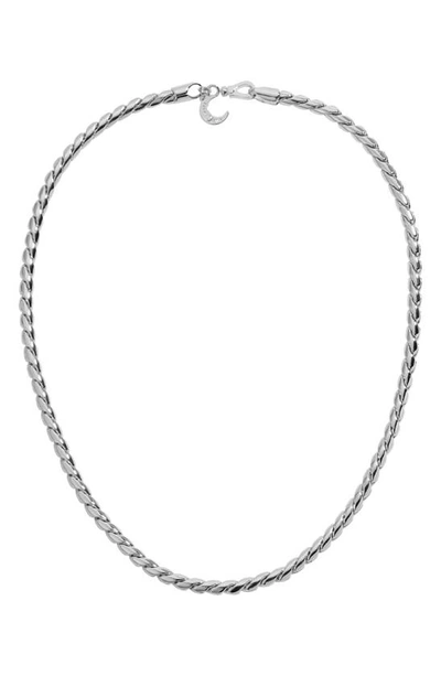 Shop Lili Claspe Bruna Layered Chain Link Necklace In Silver