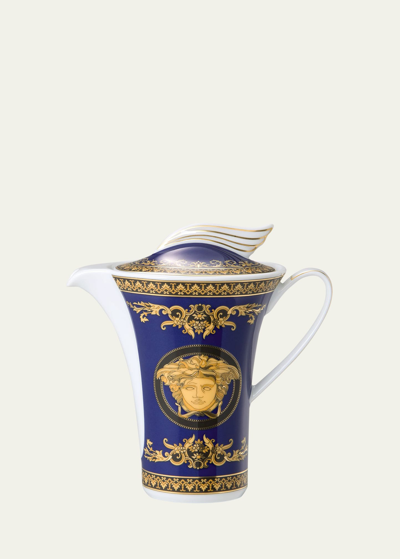 Shop Versace Medusa Covered Creamer In Blue