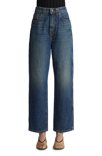 Shop Khaite Shalbi High Waist Wide Leg Jeans In Stinson