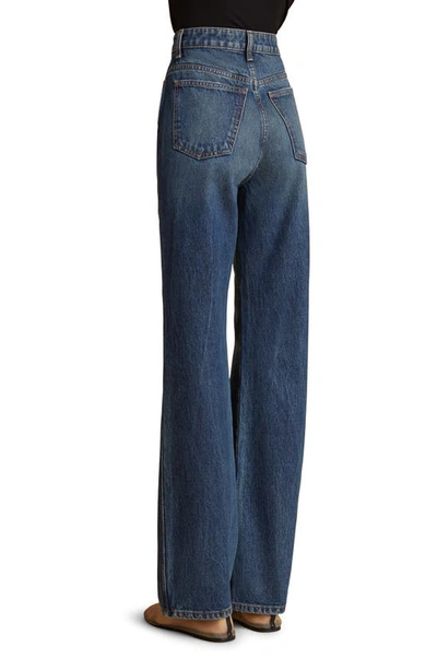 Shop Khaite Danielle High Waist Straight Leg Jeans In Stinson