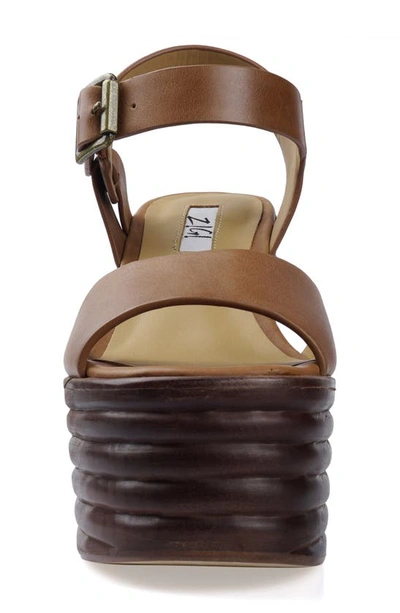 Zigi Sadira Platform Sandal In Tan Leather