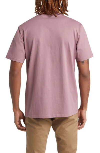 Shop Carhartt Logo Pocket T-shirt In Daphne