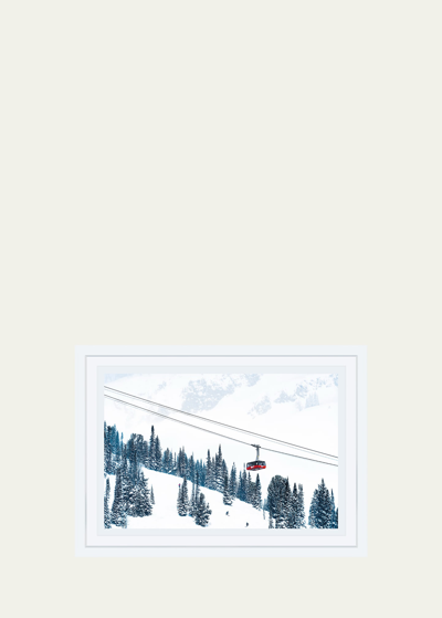 Shop Gray Malin The Aerial Tram, Jackson Hole Mini Print In Multi