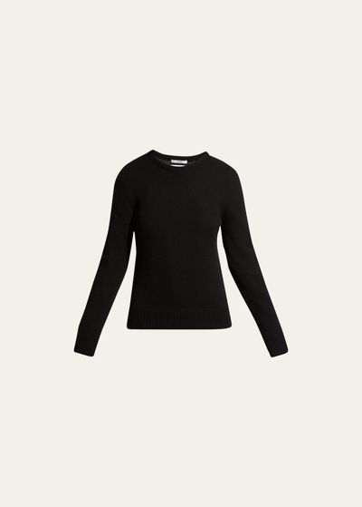 Shop Co Fitted Cashmere Sweater In Black