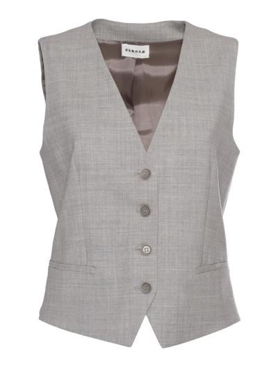 Shop P.a.r.o.s.h Elegant Women's Vest In Gray