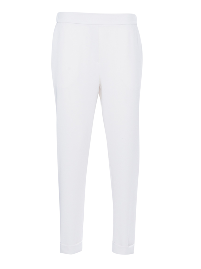 Shop P.a.r.o.s.h Elegant Women's Trousers In White
