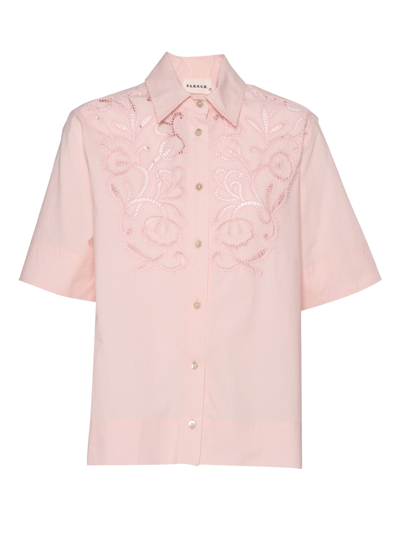 Shop P.a.r.o.s.h Pink Short-sleeved Shirt