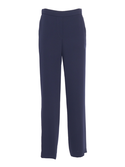 Shop P.a.r.o.s.h Elegant Women's Trousers In Blue