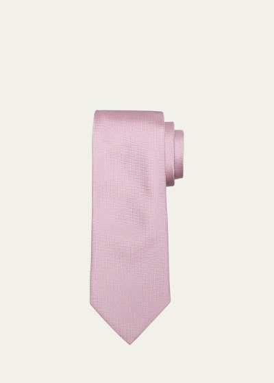 Shop Tom Ford Men's Mulberry Silk Woven Tie In Dusty Pink