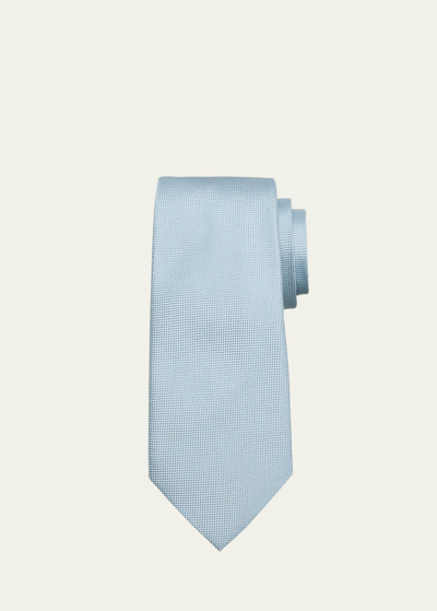Shop Tom Ford Men's Mulberry Silk Woven Tie In Light Blue