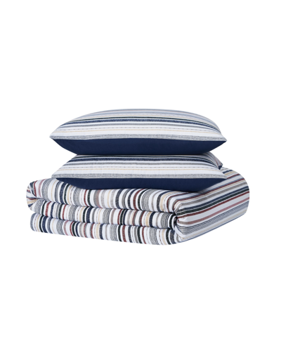 Shop Truly Soft Teagan Stripe 3 Piece Duvet Cover Set, Full/queen In Multi