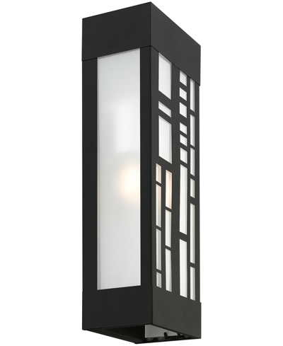 Livex Malmo 2 Light Outdoor Ada Sconce In Textured Black