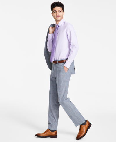 Shop Hugo By  Boss Men's Modern-fit Plaid Suit Pants In Medium Grey