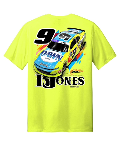 Joe Gibbs Racing Team Collection Men's  Yellow Brandon Jones Menards/dawn Car T-shirt In Yellow