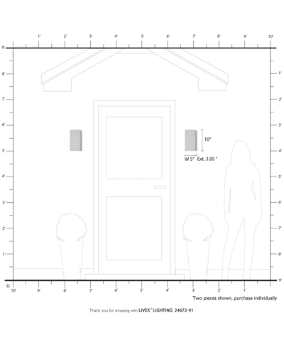 Livex Derby 1 Light Outdoor And Indoor Ada Medium Sconce In Brushed Nickel