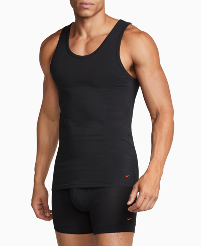 Shop Nike Men's Dri-fit Ultra Comfort Tanks, Pack Of 2 In Black