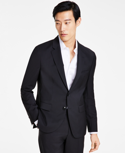 Hugo Boss Hugo By  Men's Modern Fit Wool Suit Jacket In Black