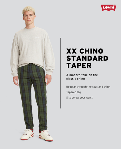 Shop Levi's Men's Xx Chino Standard Taper Fit Stretch Pants In Fondue Fudge