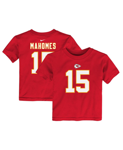 Shop Nike Toddler Boys And Girls  Patrick Mahomes Red Kansas City Chiefs Player Name And Number T-shirt