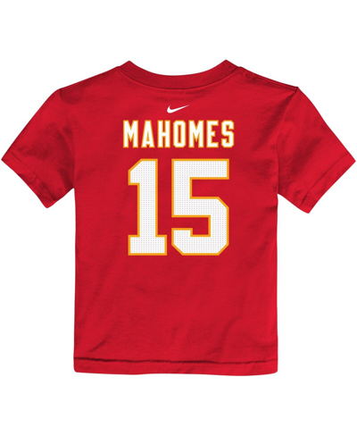 Shop Nike Toddler Boys And Girls  Patrick Mahomes Red Kansas City Chiefs Player Name And Number T-shirt