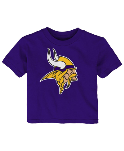 Shop Outerstuff Baby Boys And Girls Purple Minnesota Vikings Primary Logo T-shirt