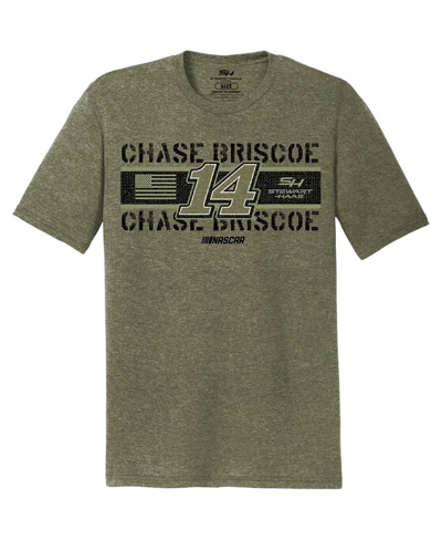 Stewart-haas Racing Team Collection Men's  Green Chase Briscoe Flag Tri-blend T-shirt In Green